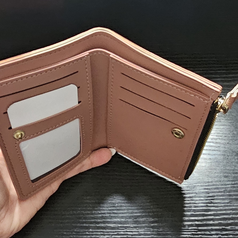 Cherry Embroidered Tan Wallet - Picture 3 of 5